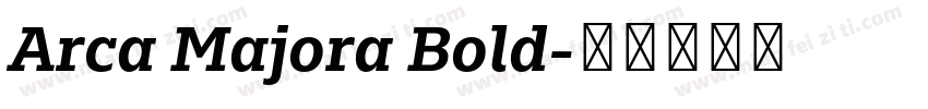 Arca Majora Bold字体转换